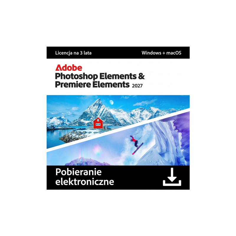 Adobe Photoshop & Premiere Elements 2027 MULTI Win/Mac – licencja czasowa (3 lata) ESD