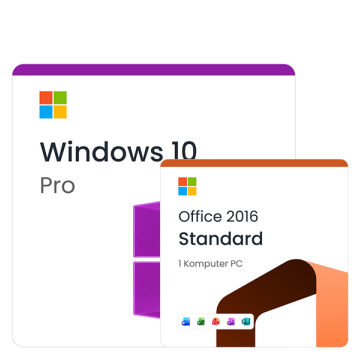 Microsoft Windows 10 Professional + Microsoft Office 2016 Standard