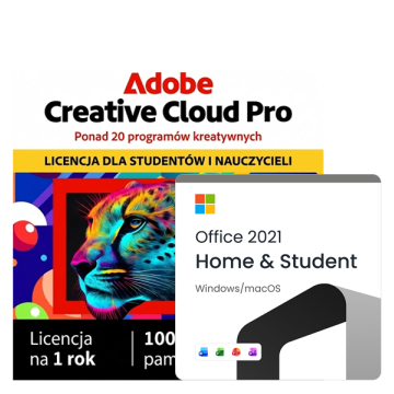 Adobe Creative Cloud Student &Teacher ESD + Office 2021 Home & Student