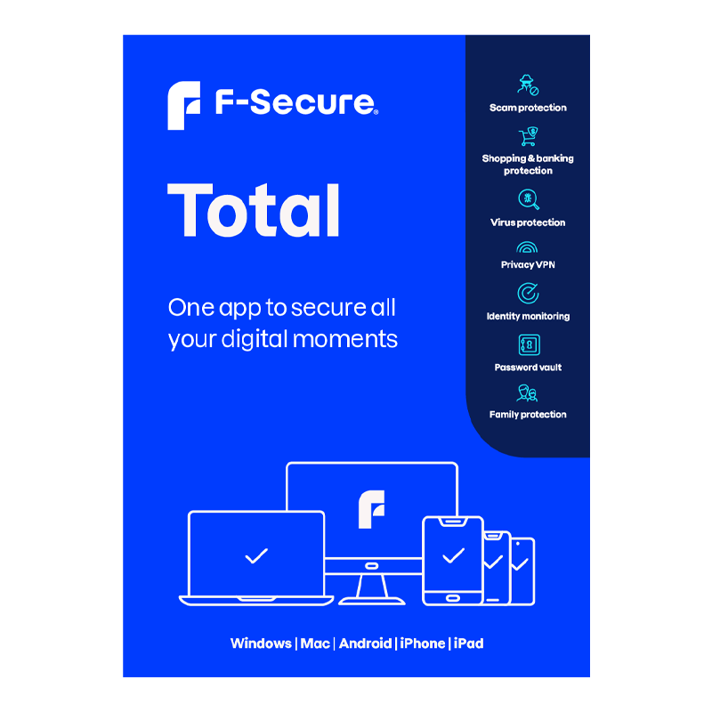 F-Secure Total (10 stanowisk, 12 miesięcy)