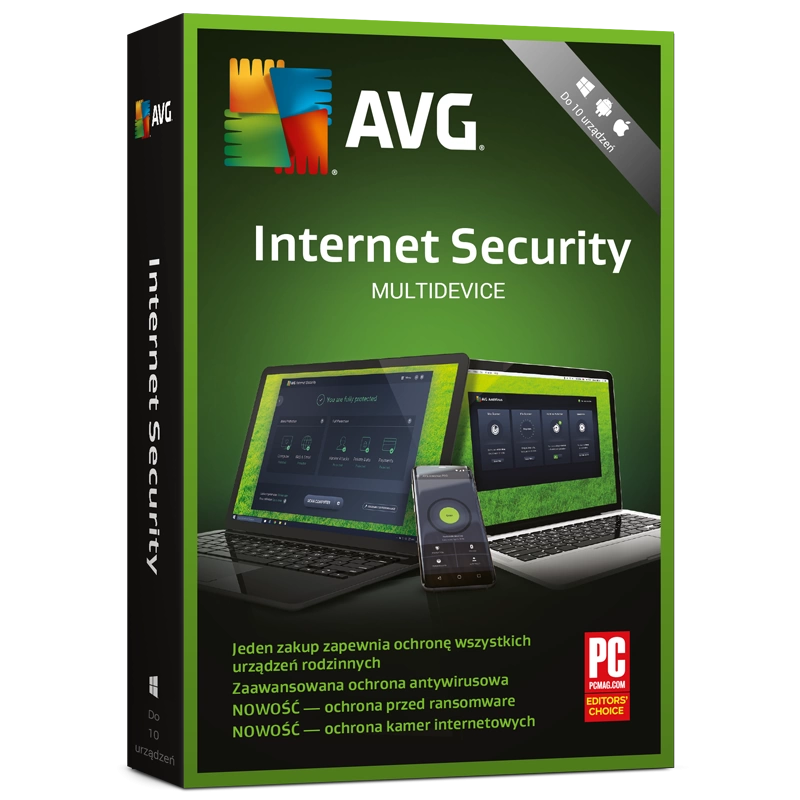 AVG Internet Security MultiDevice (10 stanowisk, 12 miesięcy)