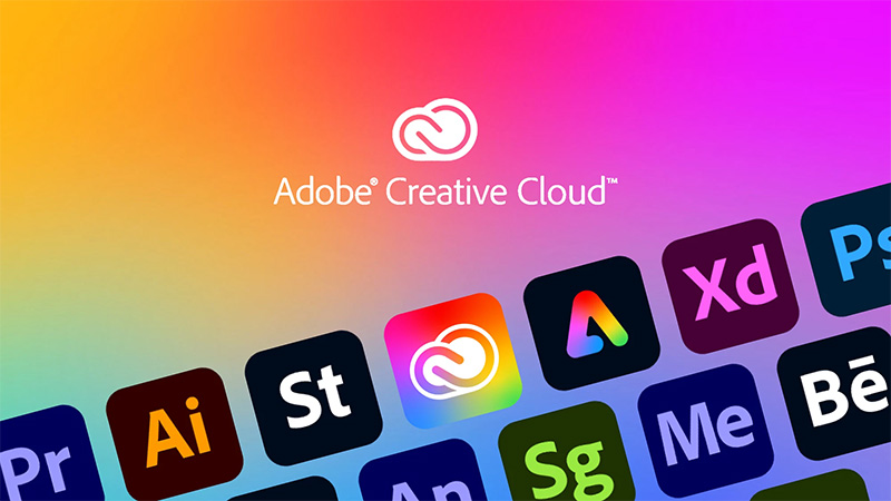 Grafika przedstawiająca pakiet Adobe Creative Cloud
