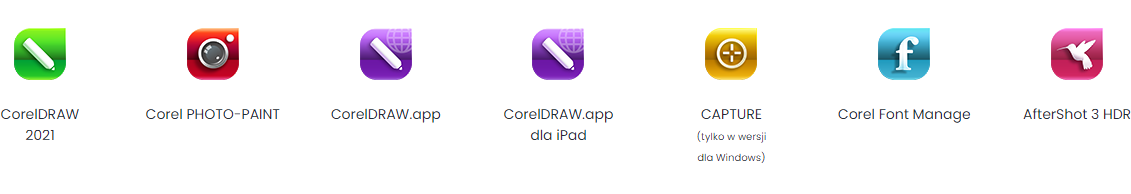 Aplikacje w CorelDraw Graphics Suite
