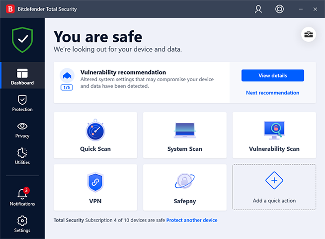 Program antywirusowy Bitdefender Total Security