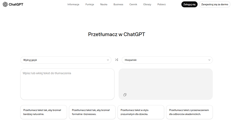 ChatGPT Translate