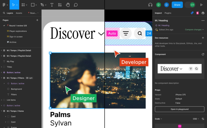 Interface Figma- wygląd