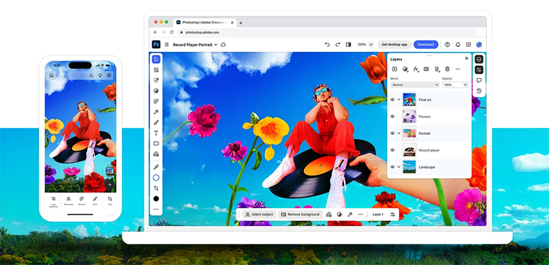 Nowy plan Photoshop Mobile and Web