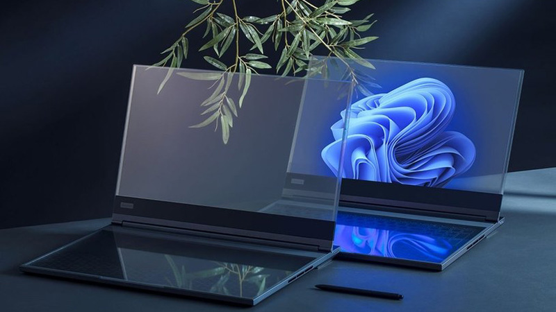 ThinkBook Transparent Display   Laptop Concept - przezroczysty laptop Lenovo