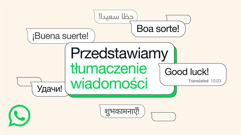 Funkcję tłumaczenia wiadomości