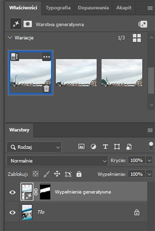 Usuwanie elementów ze zdjęć za pomocą AI w Adobe Photoshop - krok 2