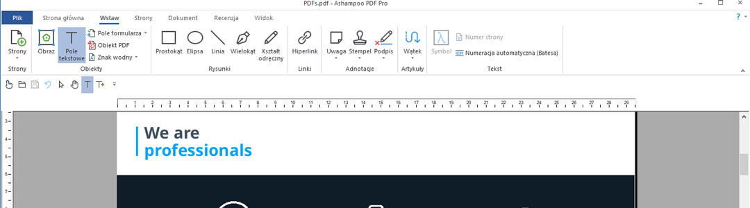 edytor PDF Ashampoo PDF Pro