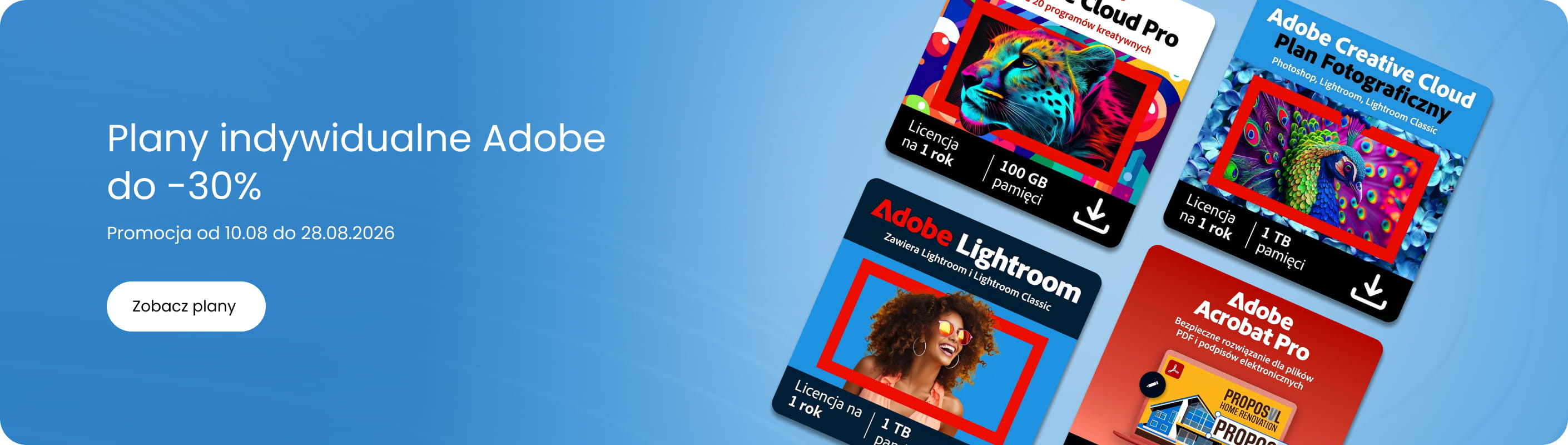  Promocja Adobe plany indywidualne w Soft360.pl 